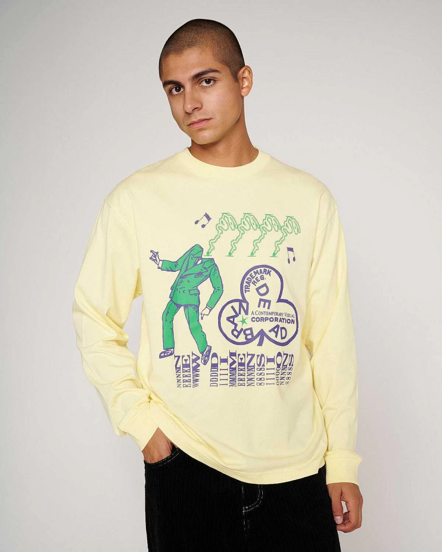 Brain Dead New Dimensions Long Sleeve Shirt - Cream | 街头风格宽松舒适衬衫