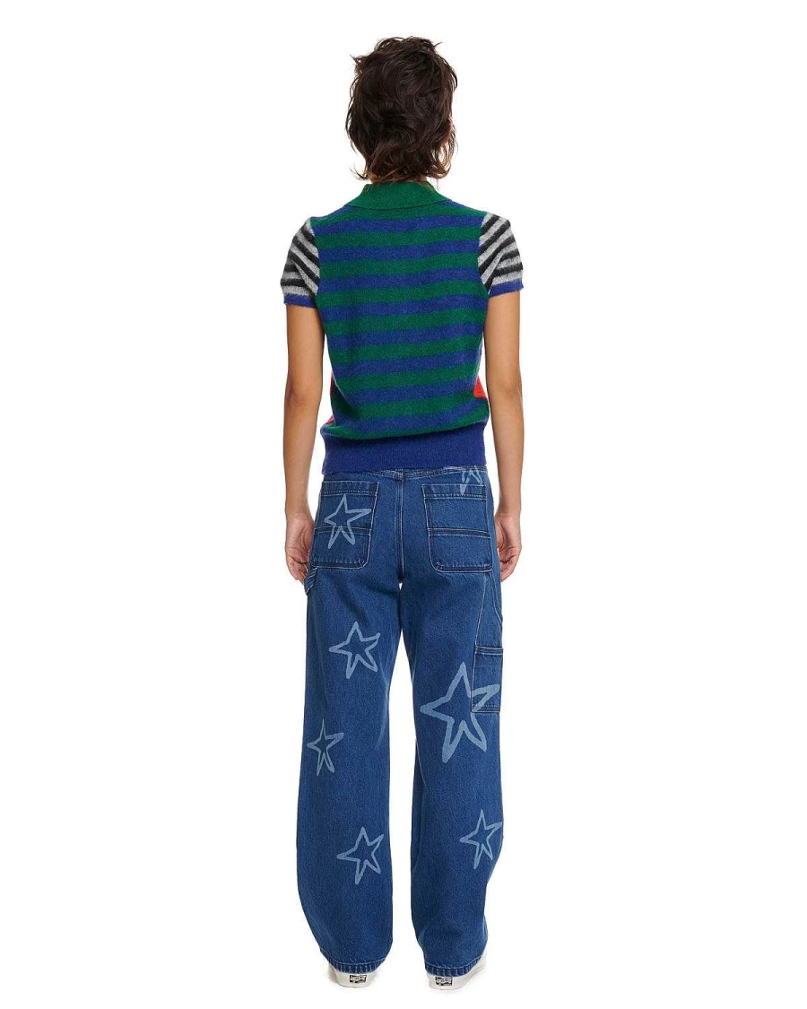 Brain Dead Multi-Color Graphic Polo Shirt | Streetwear & Casual Style