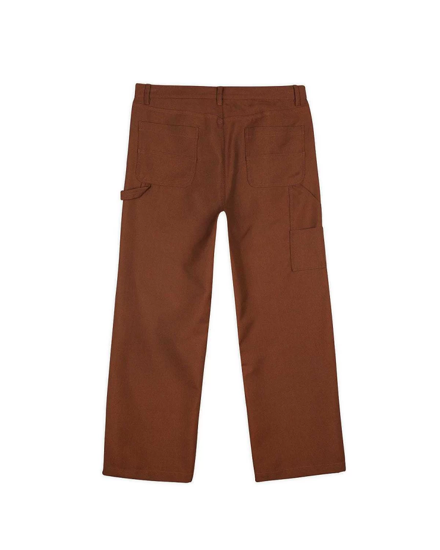 Brain Dead Men's Wool Double-Knee Utility Work Pants - Brown