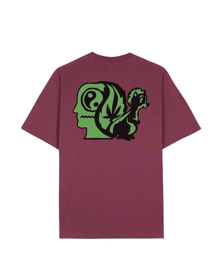 Brain Dead X Peter Sutherland Sos T-Shirt - Raspberry