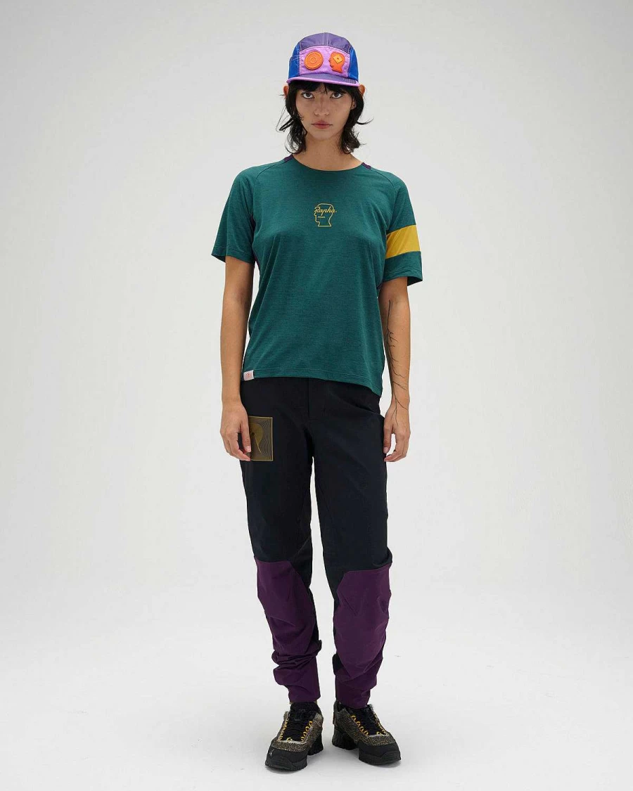 Brain Dead x Rapha Women's Black Trail Pants - Outdoor Hiking Trousers Collaboration
