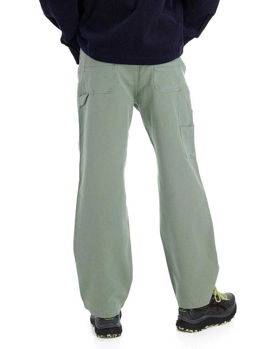 BRAIN DEAD Double-Knee Reinforced Utility Pants - Seafoam Workwear Cargo Trousers