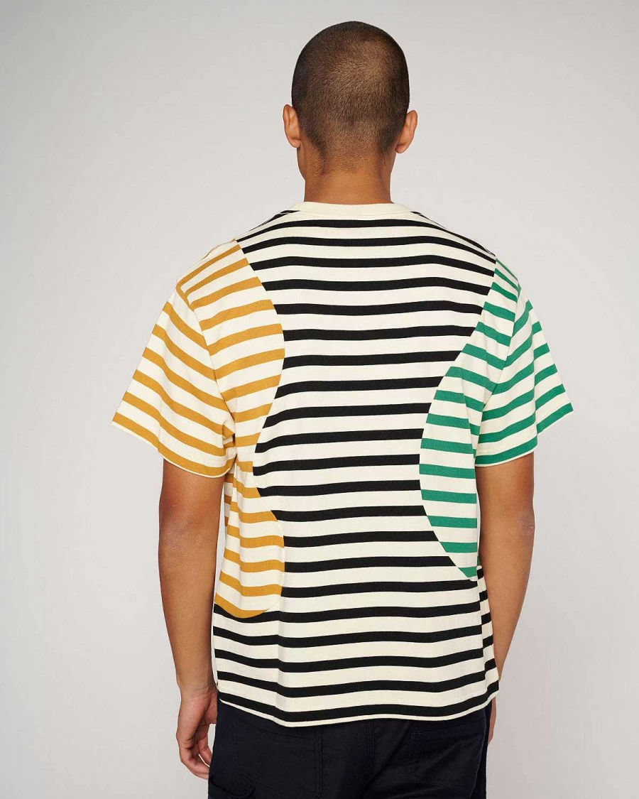 Organic Paneled Stripe Short Sleeve T-Shirt