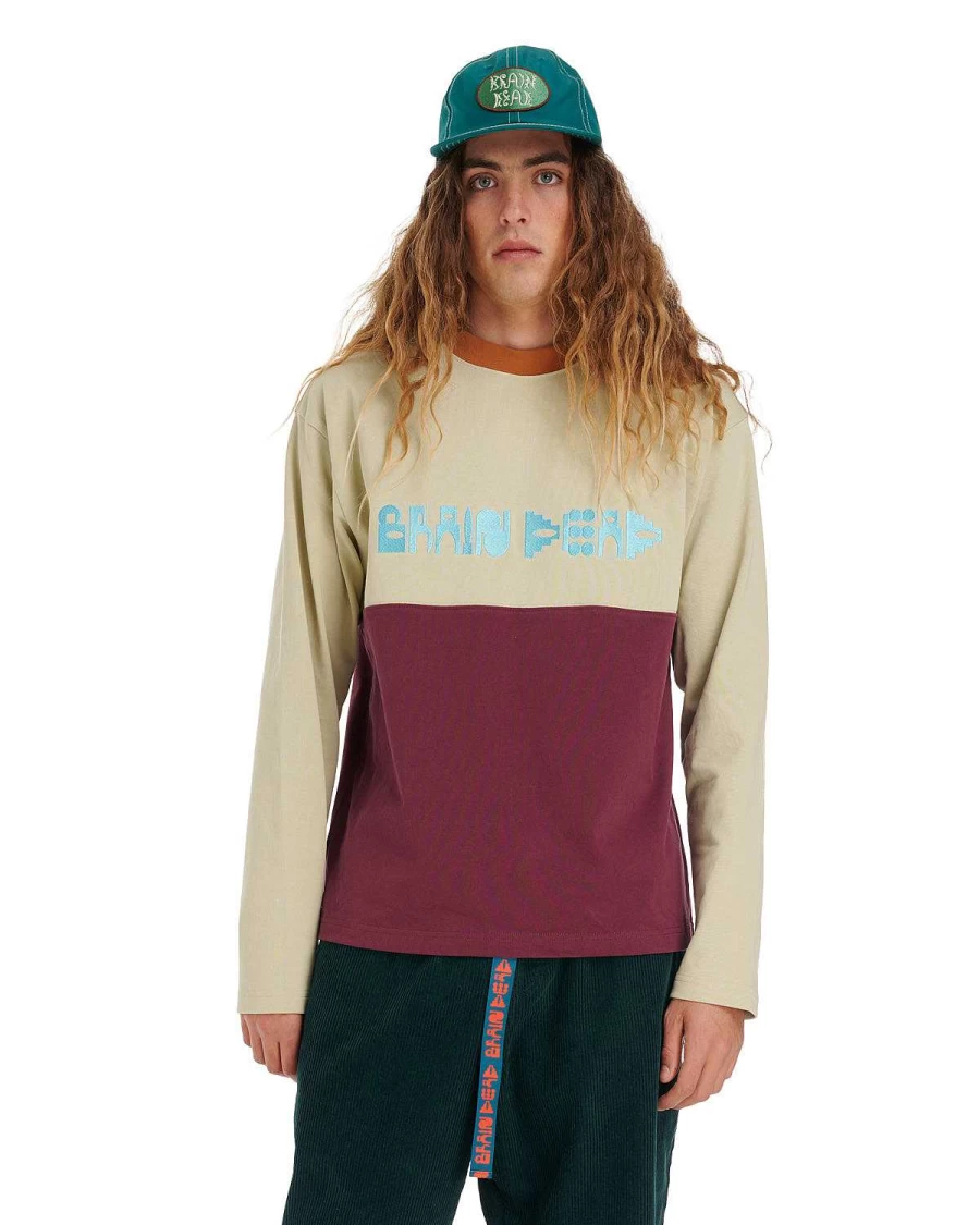 Brain Dead Gastromaniac Tan Long Sleeve Football Jersey