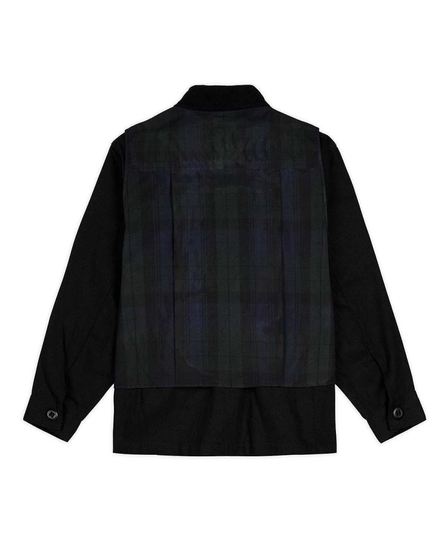 Brain Dead Men's Duck Tolling Retriever Windbreaker Jacket - Black Water-Resistant Outdoor Coat