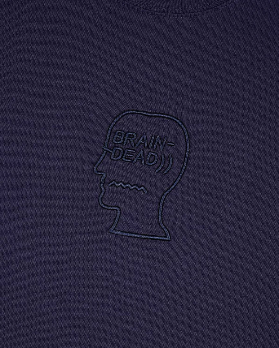 3D Embroidered Logohead Heavy Weight T-Shirt - Navy