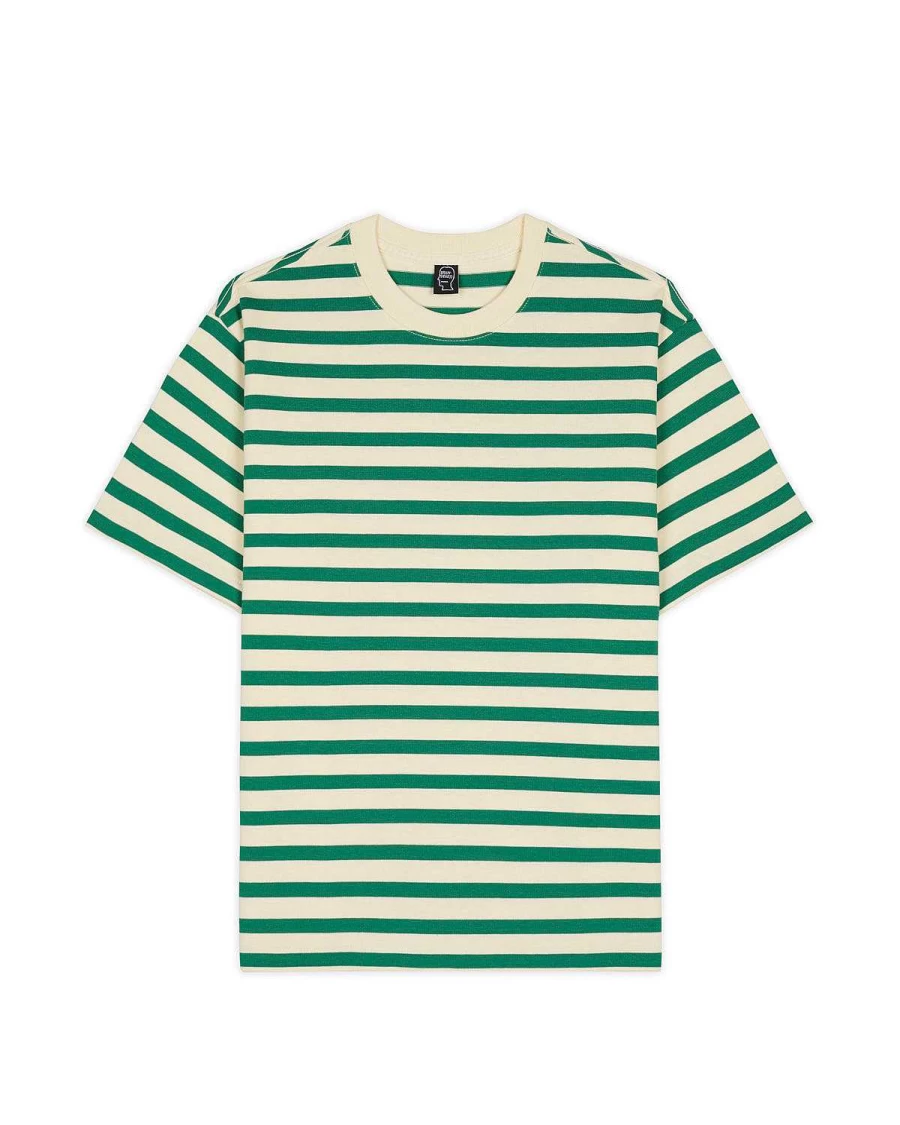 Organic Striped T-Shirt - Light Green