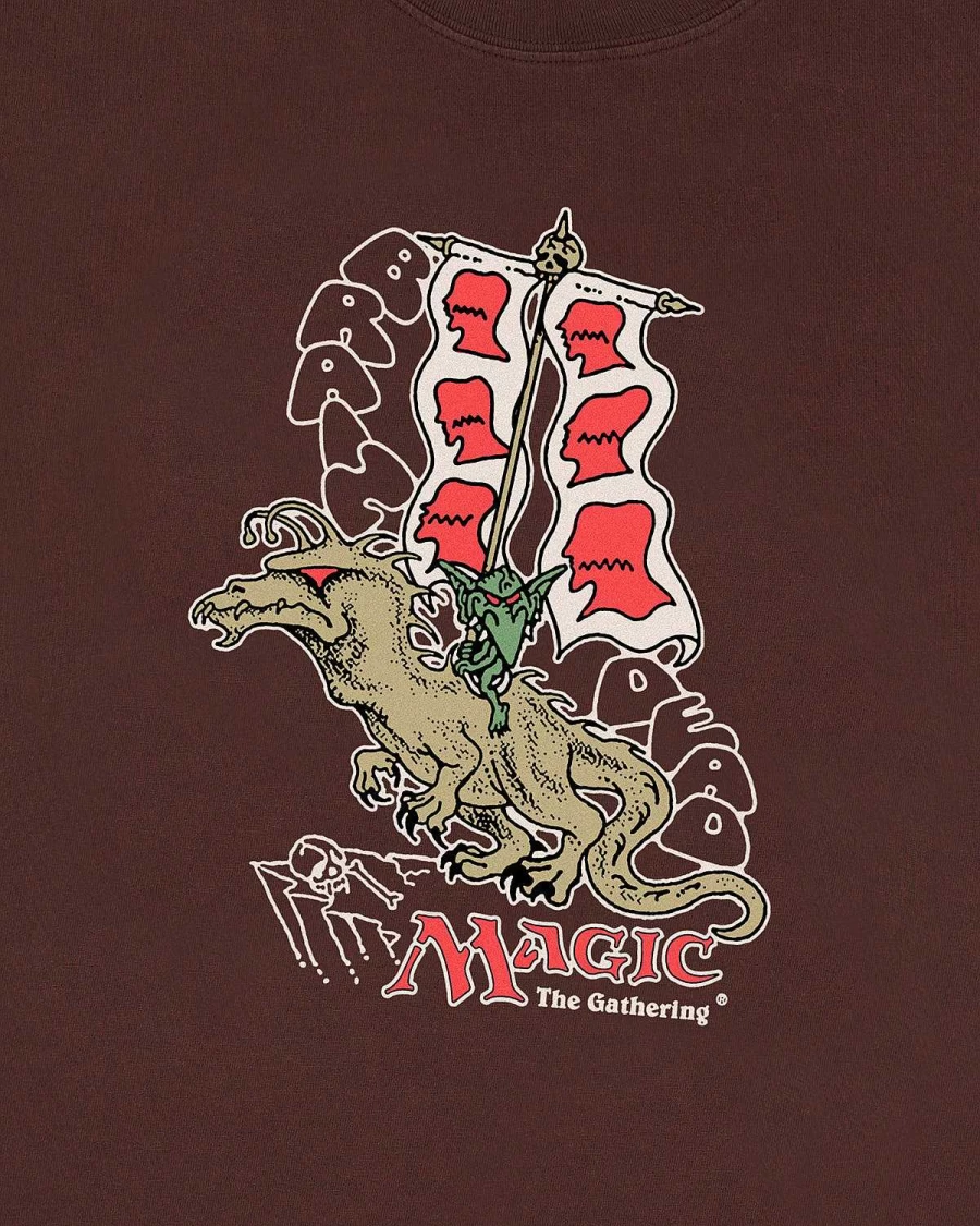Brain Dead X Magic: The Gathering Goblin Rider T-Shirt - Brown