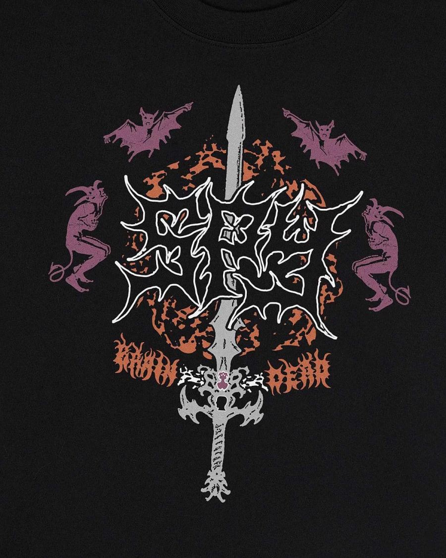 Brain Dead X Spy Sound & Fury T-Shirt - Black
