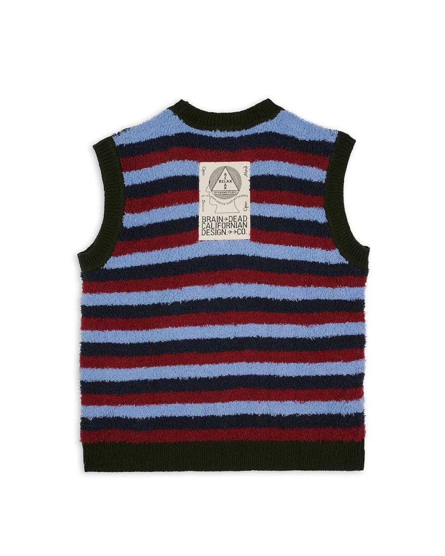 Teddy Fur Striped Vest