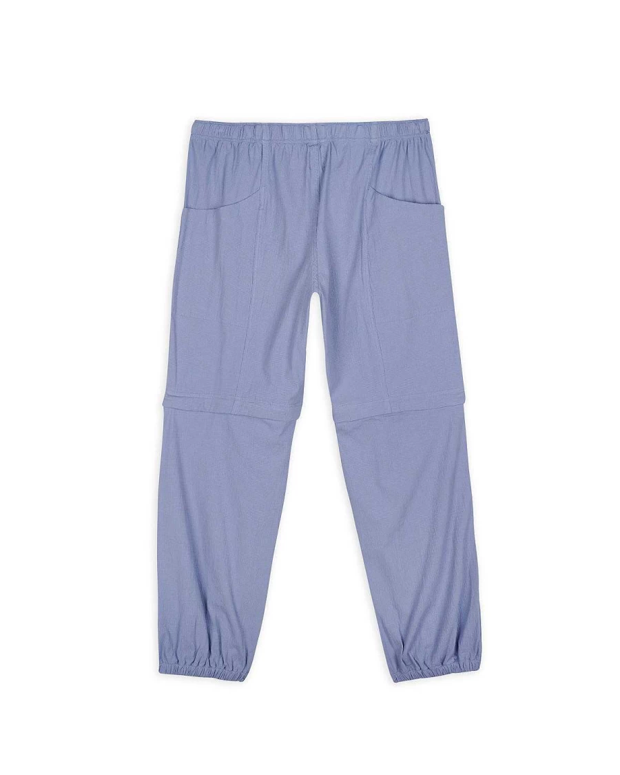 Brain Dead Alpinist Seersucker Convertible Pants - Slate Blue Outdoor Multi-Functional Trousers
