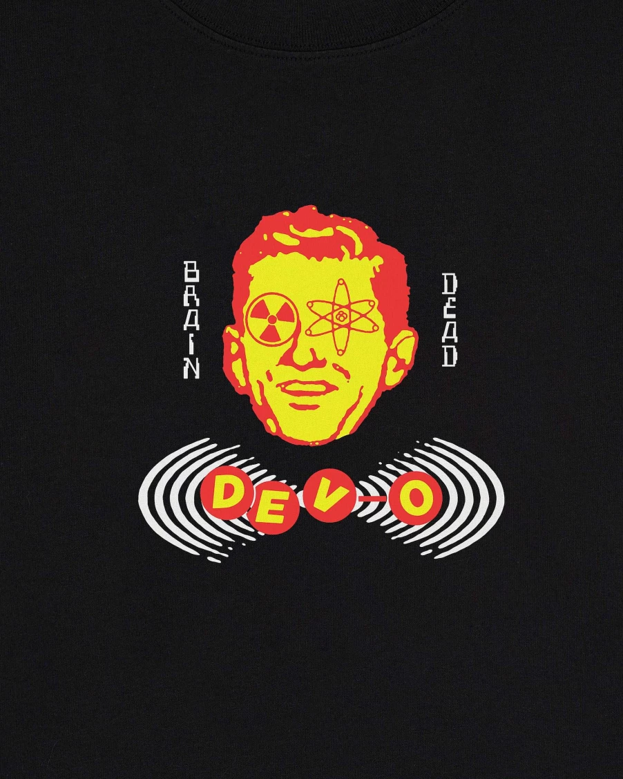 Brain Dead X Devo Reverse Evolution T-Shirt - Black