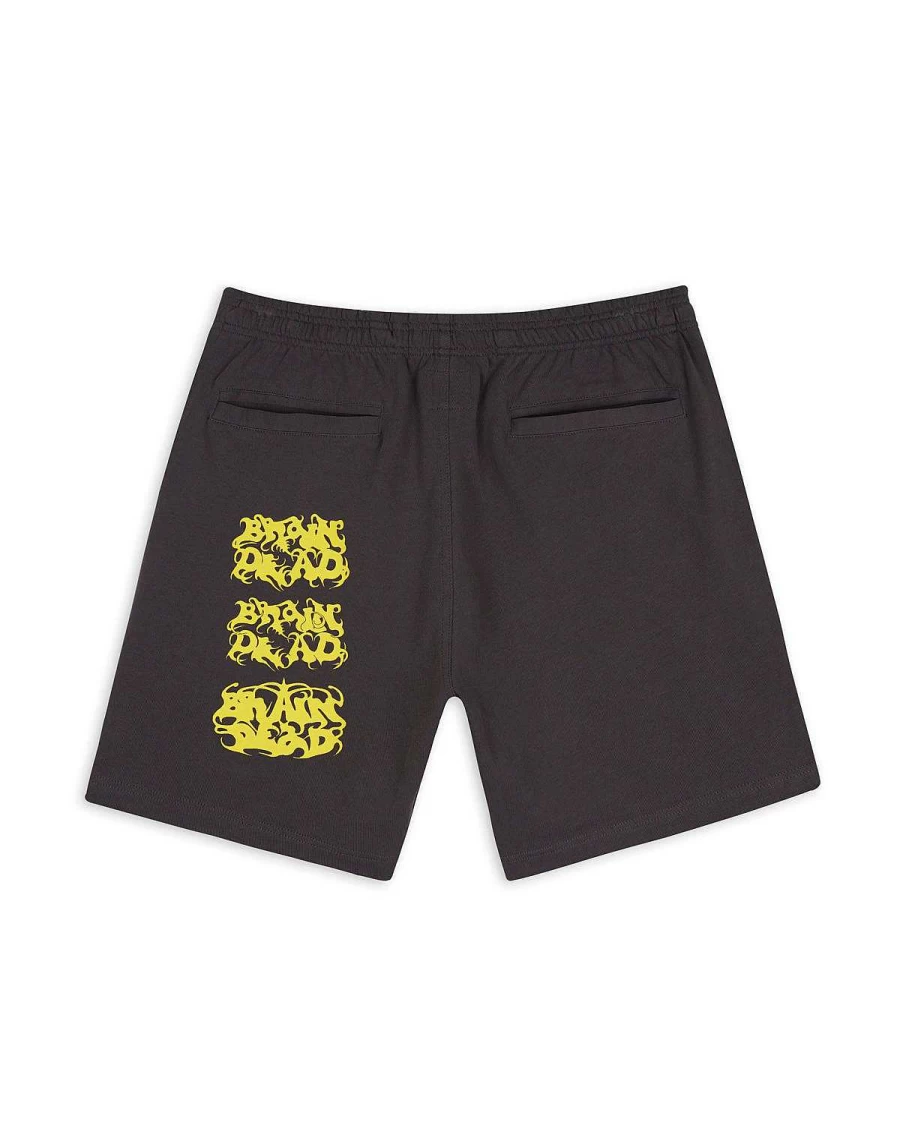 Brain Dead Black Skull Emperor Graphic Streetwear Shorts - Stretch Fit Casual