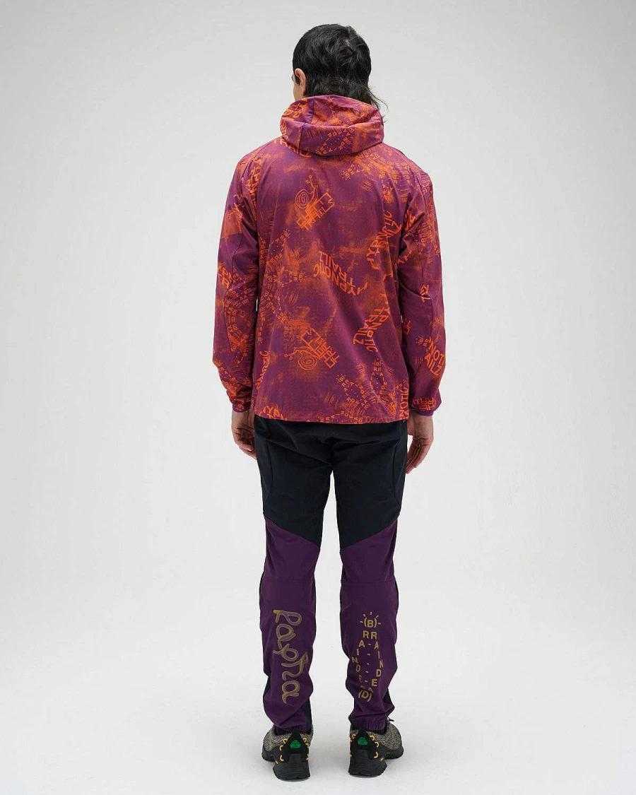 Brain Dead X Rapha Orange Lightweight Trail Jacket for Cycling & Outdoor Activities