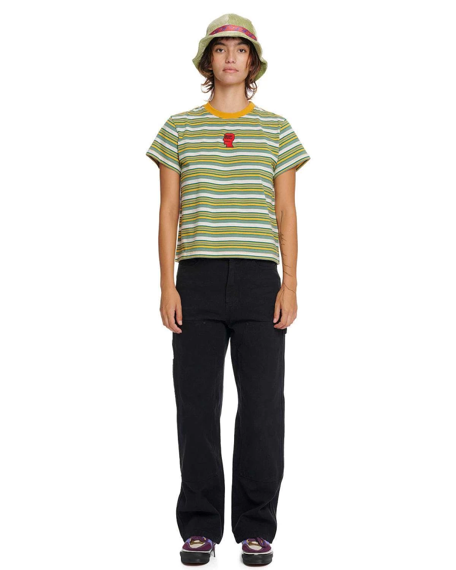 Classics Striped Baby Tee - Green Multi