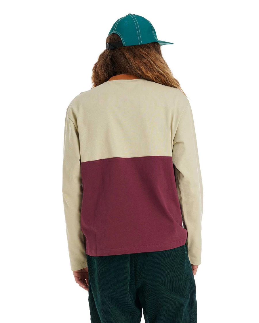 Brain Dead Gastromaniac Tan Long Sleeve Football Jersey