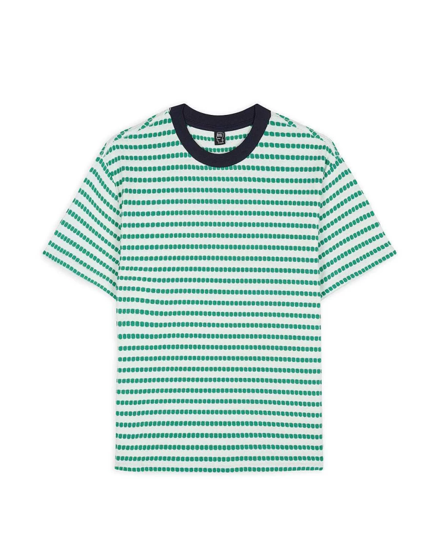 Raised Dot Striped T-Shirt