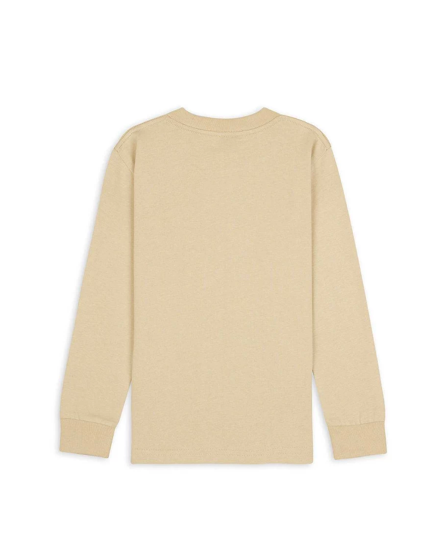 Brain Dead Kids Hot Dog Graphic Long Sleeve T-Shirt - Natural Color