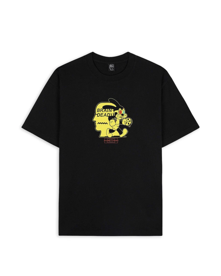 Brain Dead X Freddie Gibbs Rabbit Vision T-Shirt - Black