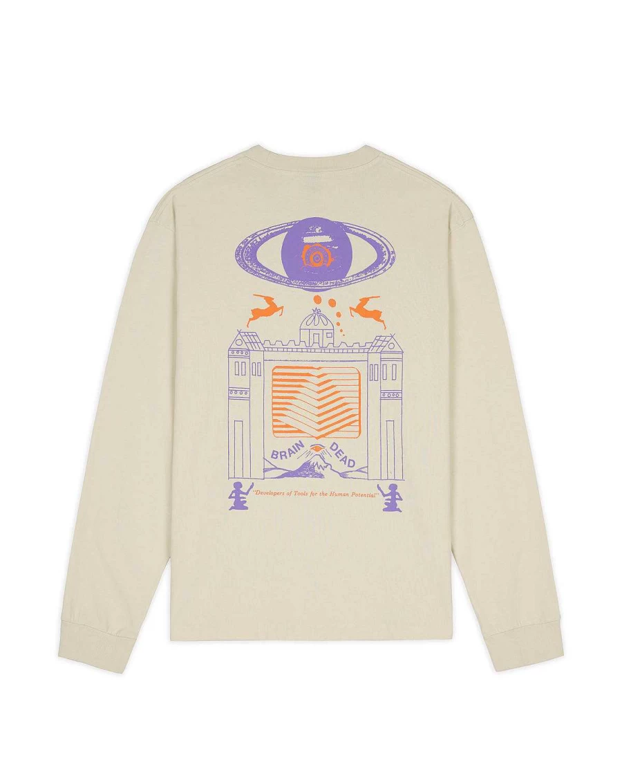 Brain Dead Grey New Dimensions Long Sleeve Shirt
