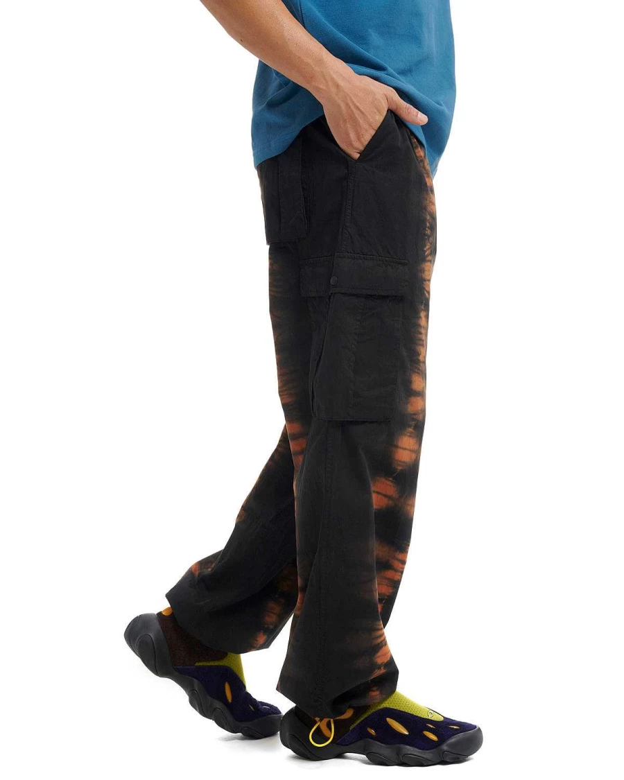 Brain Dead Zebra Dye Flight Pants - Black Multi-Color Design