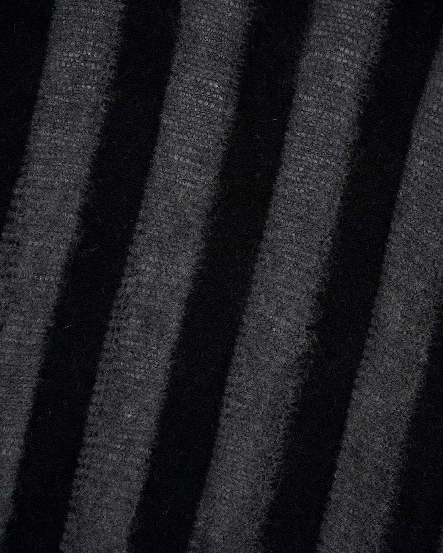 Brain Dead Distressed Oversized Black Sweater | Vintage Streetwear Pullover