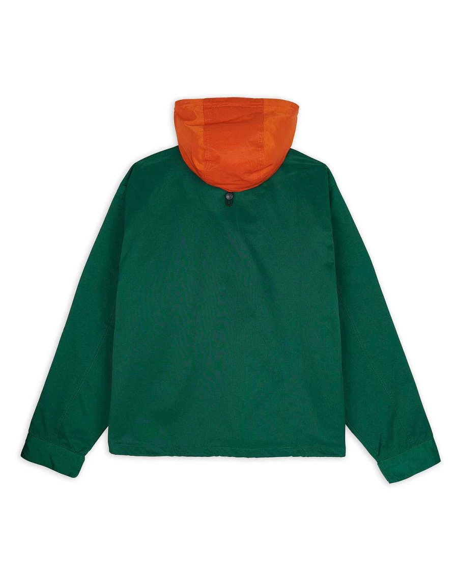 Brain Dead Green/Terracotta Cropped Utility Hunting Jacket - Outdoor Adventure Coat