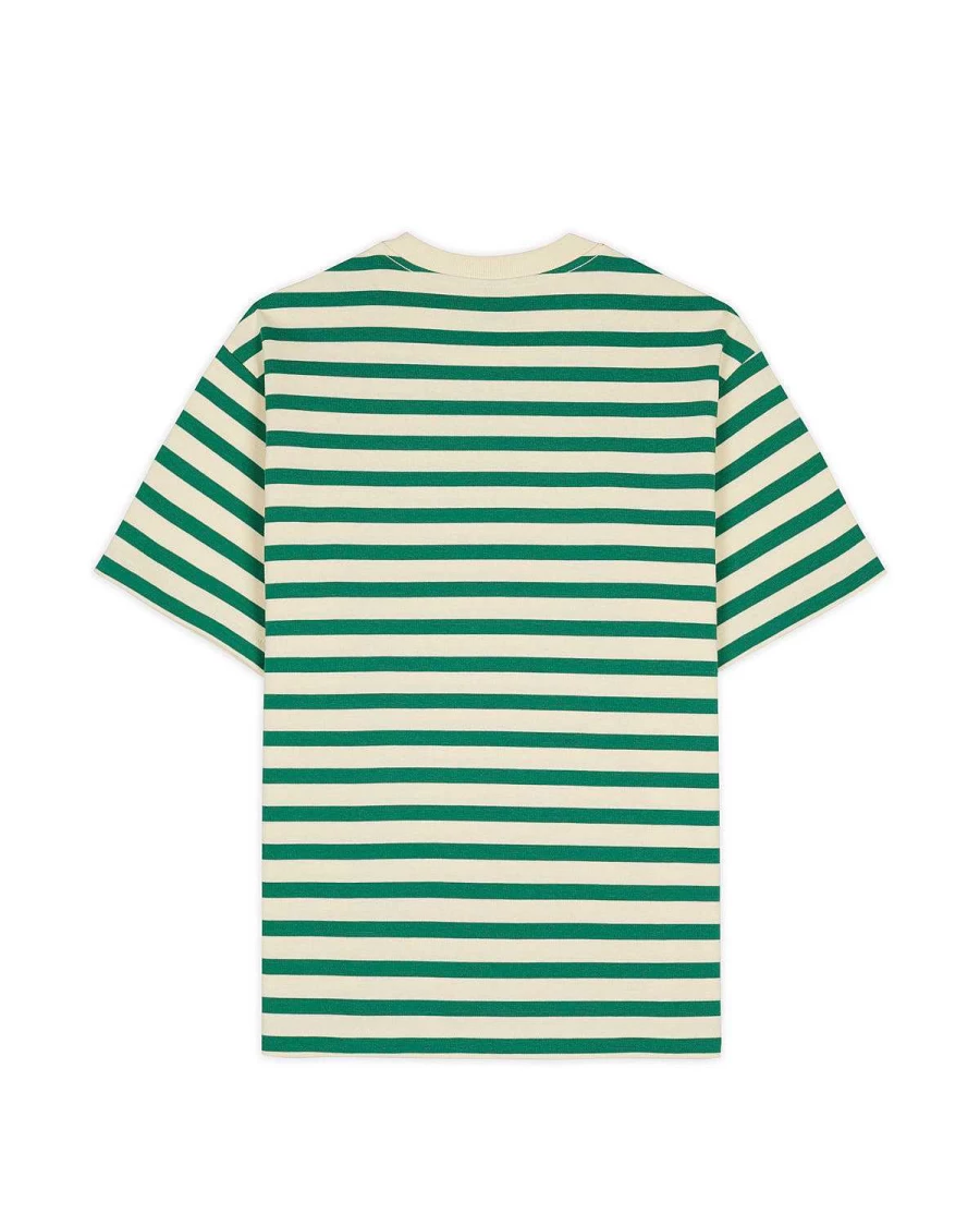 Organic Striped T-Shirt - Light Green